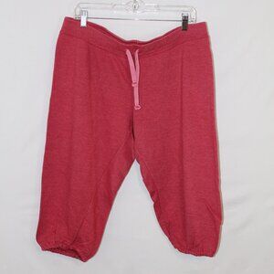 Bitten Sarah Jessica Parker Vintage Y2K red-ish jogger style crop sweatpants XXL